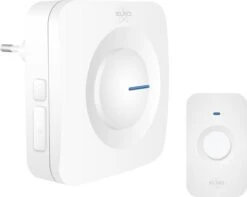 ELRO DB3000 Draadloze Deurbel Set – Plug-in Ontvanger - Bereik 300 Meter - IP65 Waterdicht - 64 Melodieën - Wit