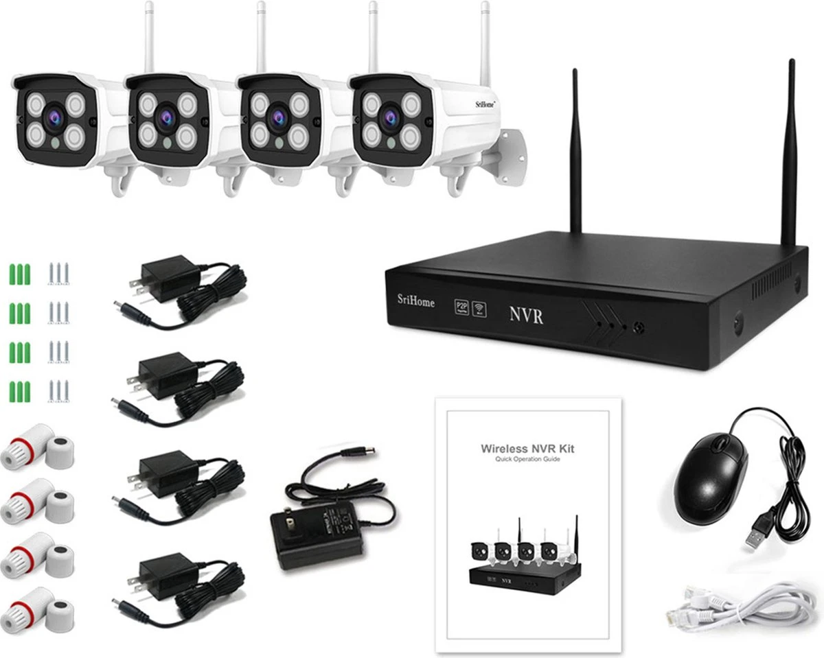 Set Van 4 Camera's Met NVR - POE - Wifi - Inclusief Netwerk Video Recorder - Beveiliging Voor Thuis - Kantoor - Winkel - Xd Xtreme - Beveiligingscamera's Set - Veiligheid - Bewaking 8 Set Van 4 Camera's Met NVR - POE - Wifi - Inclusief Netwerk Video Recorder - Beveiliging Voor Thuis - Kantoor - Winkel - Xd Xtreme - Beveiligingscamera's Set - Veiligheid - Bewaking - Afbeelding 8