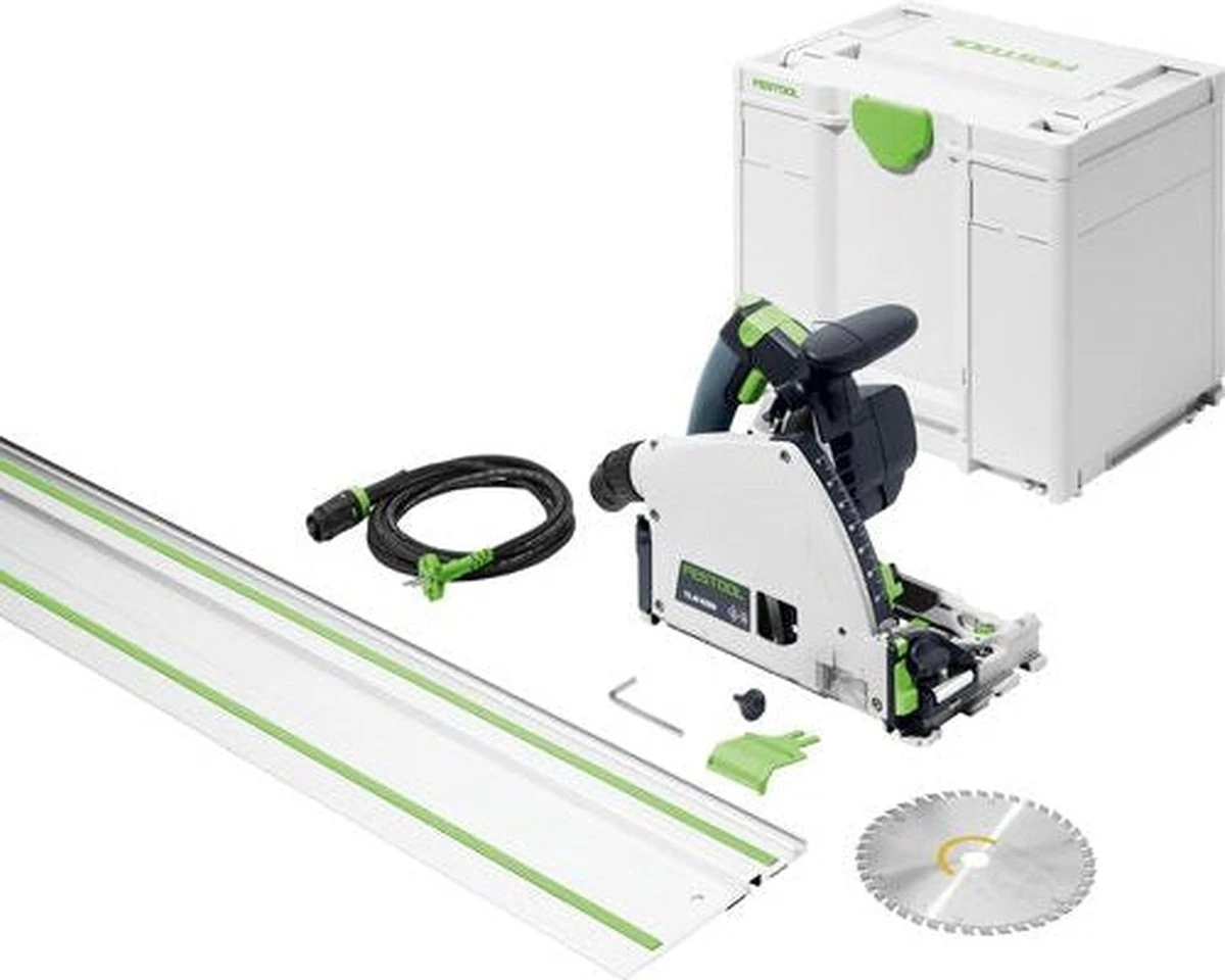 Festool TS 60 KEBQ-Plus-FS Invalzaag In Systainer Met FS 1400/2 Geleiderail - 577417 1 Festool TS 60 KEBQ-Plus-FS Invalzaag In Systainer Met FS 1400/2 Geleiderail - 577417