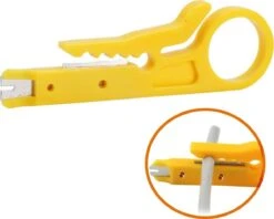 Merkloos Striptang - Kabelknipper - Kabelstripper - Krimptang - Kniptang Multifunctioneel - Draadstripper - Draadknipper - Elektriciteitsdraad Knipper / Knippen - Draadkniptang - LSA / Draad Tang - Draadstriptang