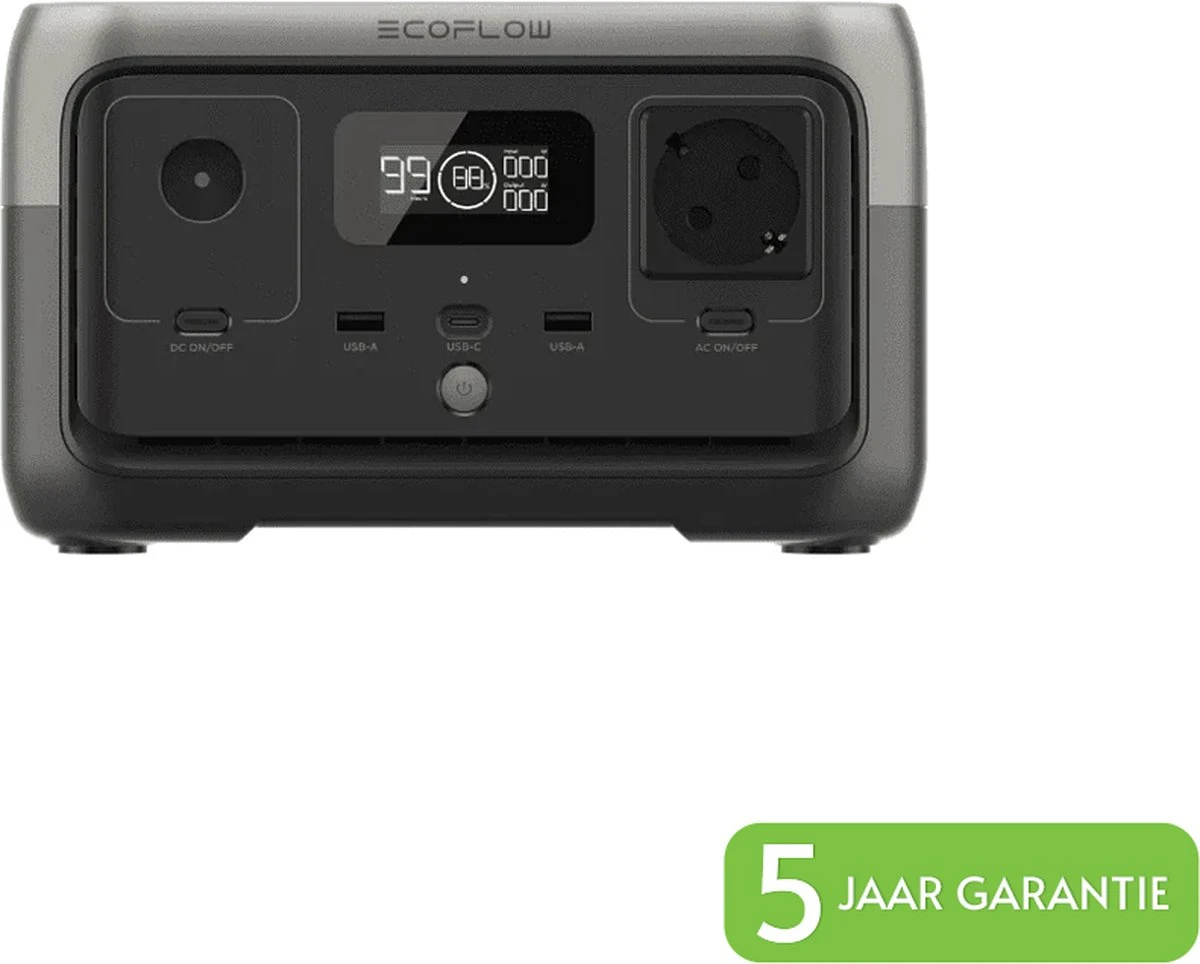 EcoFlow River 2 Portable Power Station - Powerbank - EU Uitvoering 1 EcoFlow River 2 Portable Power Station - Powerbank - EU Uitvoering