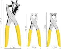 Ariko Revolvertang 203-delige Set - Ponstang - Oogjestang - Ringetjestang - Gaatjestang - Zeilringtang - Drukknooptang - Riemen & Leer - Met Benodigdheden 12 Ariko Revolvertang 203-delige Set - Ponstang - Oogjestang - Ringetjestang - Gaatjestang - Zeilringtang - Drukknooptang - Riemen & Leer - Met Benodigdheden -Makita || Merkloos || Stanley Verkoopwinkel 1200x967
