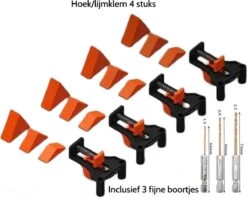 Houtklem Set 4 St 60/90/120 Graden-Lijmklem-Haakse Klemmen-Houtgereedschap-Toolsformen-inclusief 3 Houtboortjes -Makita || Merkloos || Stanley Verkoopwinkel 1200x968 5