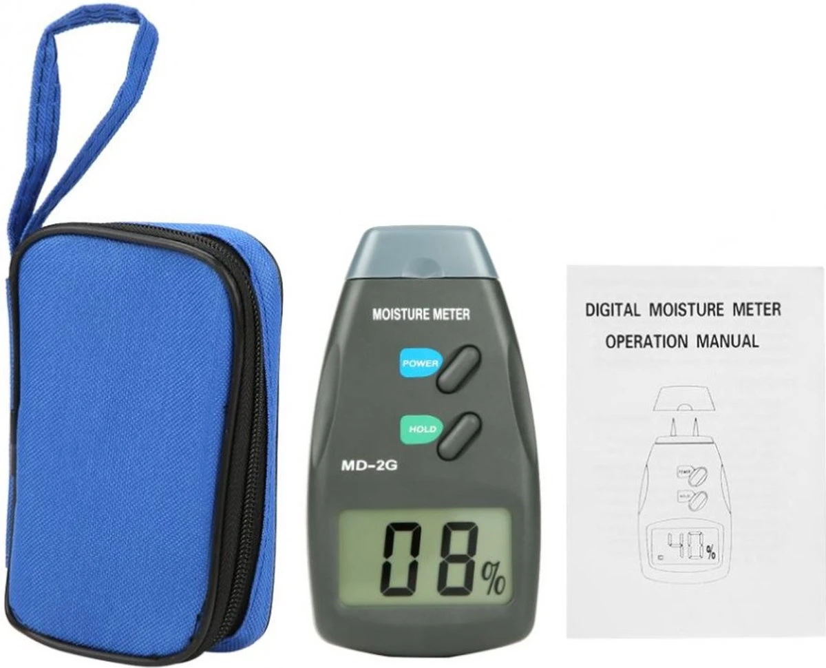Merkloos Digitale Vochtmeter Voor Hout / Haardhout - Houtvochtmeter / Vochtigheidsmeter 4 Merkloos Digitale Vochtmeter Voor Hout / Haardhout - Houtvochtmeter / Vochtigheidsmeter - Afbeelding 4