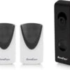 SecuFirst DID701BB+ Slimme Wifi Deurbel Met Camera Met 2 Draadloze Gongen Zwart - 1080P