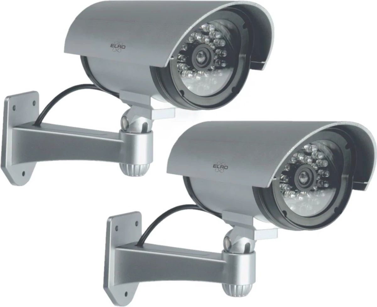 ELRO CDB25S-2 Outdoor Dummy Camera Met LED's - 2 Pack 1 ELRO CDB25S-2 Outdoor Dummy Camera Met LED's - 2 Pack