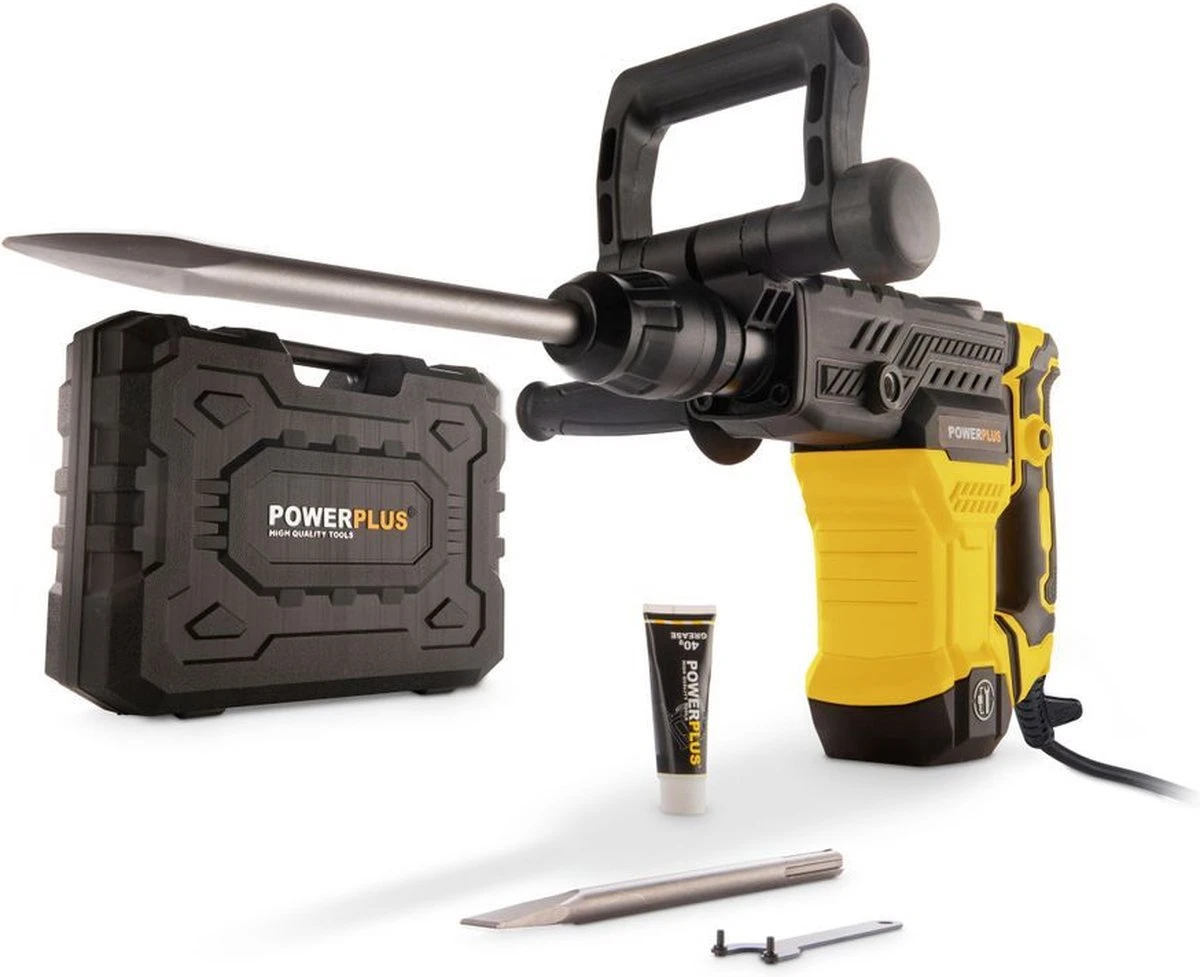 Powerplus POWX11831 Breekhamer - Boorhamer - Hamerboor En Beitel - 1300W - 18 Joule - SDS Max - Incl. Gereedschapskoffer En 2 Beitels - Voor Beton En Steen 1 Powerplus POWX11831 Breekhamer - Boorhamer - Hamerboor En Beitel - 1300W - 18 Joule - SDS Max - Incl. Gereedschapskoffer En 2 Beitels - Voor Beton En Steen
