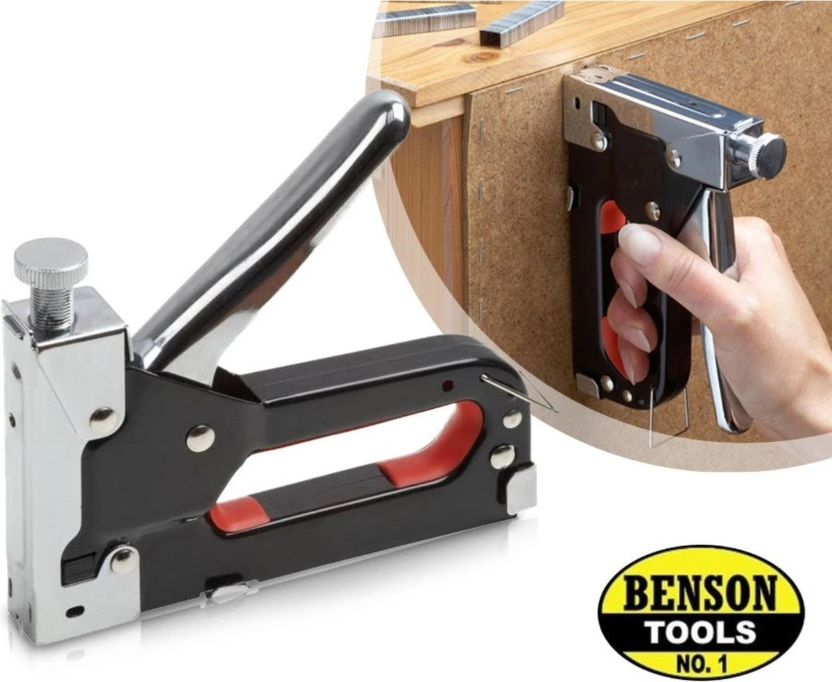 Benson Tacker Nietmachine 4 - 12 Mm - Handmodel - Inclusief 200 Nieten 6 Benson Tacker Nietmachine 4 - 12 Mm - Handmodel - Inclusief 200 Nieten - Afbeelding 6