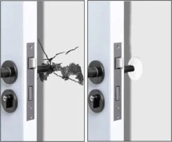 Merkloos Zelfklevende Deurbeschermers - 4cm Diameter - Deurbescherming - Deurstopper - Wit -Makita || Merkloos || Stanley Verkoopwinkel 1200x985 12