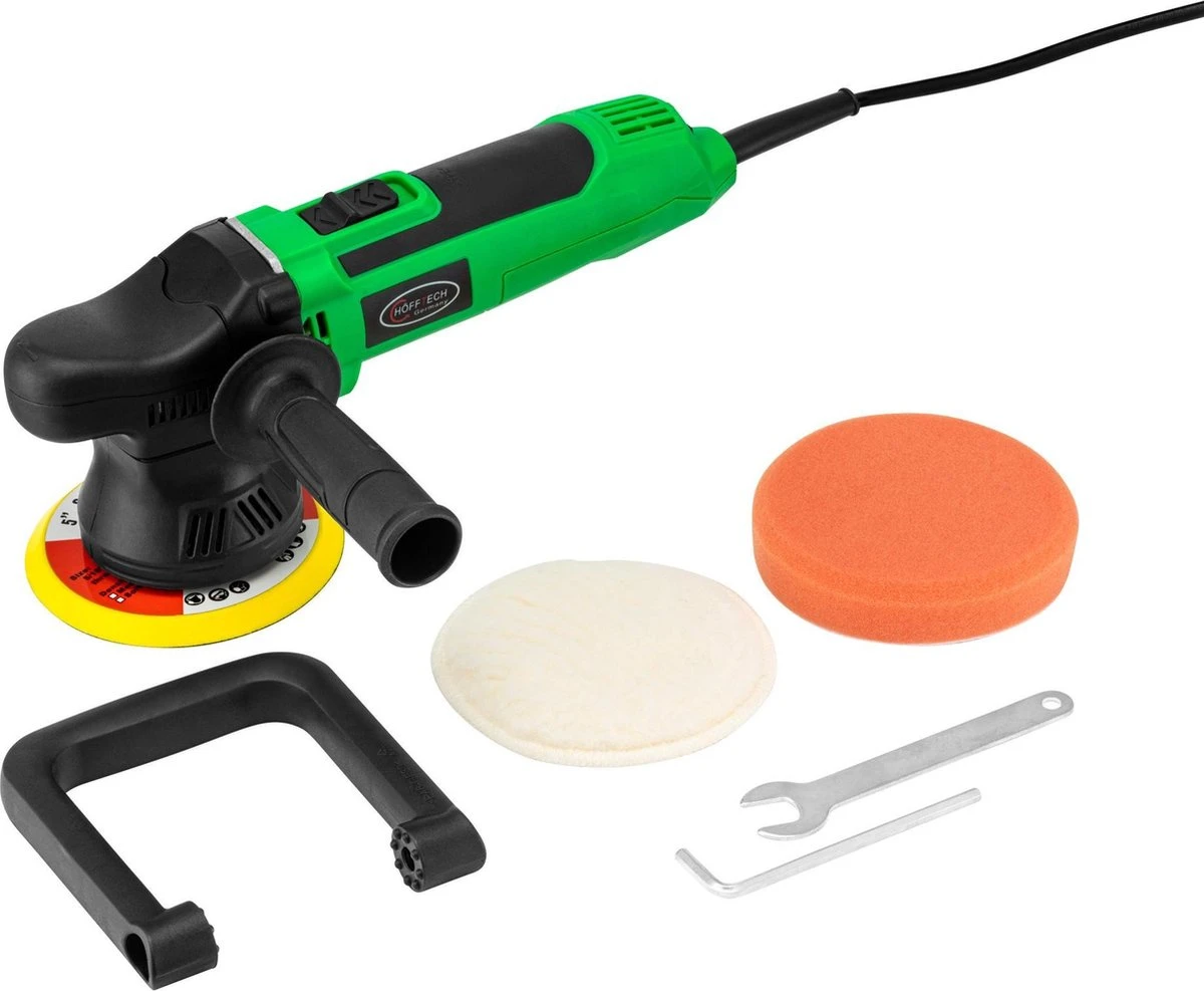Hofftech Haakse Polijstmachine Excentrisch - 650 W - Met Accessoires 1 Hofftech Haakse Polijstmachine Excentrisch - 650 W - Met Accessoires