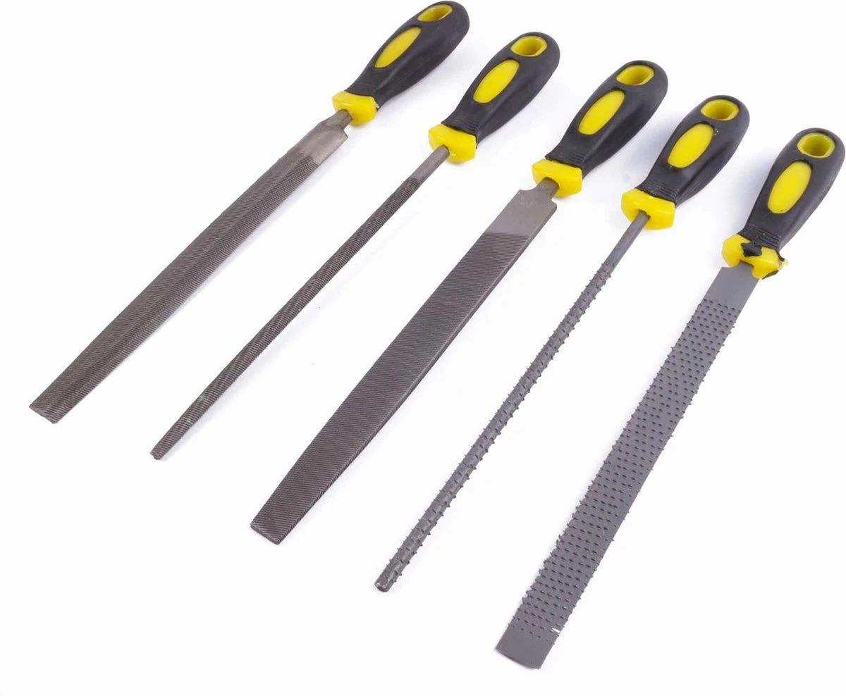Hofftech IJzervijlen & Houtraspen Set - 5 Delig 4 Hofftech IJzervijlen & Houtraspen Set - 5 Delig - Afbeelding 4