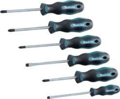 Makita E-10528 Schroevendraaierset 6-delig SL4 / SL5,5 / PH1 / PH2 / PZ1 / PZ2