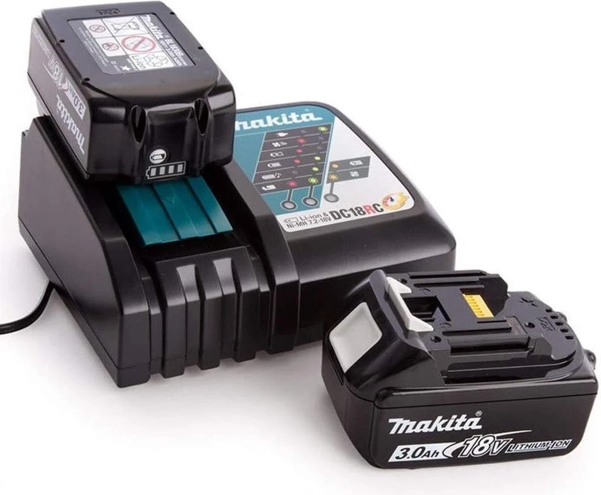 Makita DLX2131JX 18V Accu Klopboormachine DHP482 + Slagschroevendraaier DTD152 Combiset (2x 3.0Ah Accu) 4 Makita DLX2131JX 18V Accu Klopboormachine DHP482 + Slagschroevendraaier DTD152 Combiset (2x 3.0Ah Accu) - Afbeelding 4