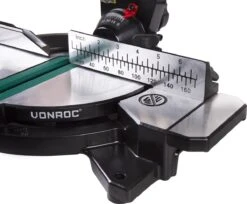 VONROC Afkortzaag - Verstekzaag – 1700W – Ø216MM – 4900 /min - Met Laser, Tafelverbreders & Diepteregeling – Incl. Zaagblad En Werkstukklem -Makita || Merkloos || Stanley Verkoopwinkel 1200x992 12