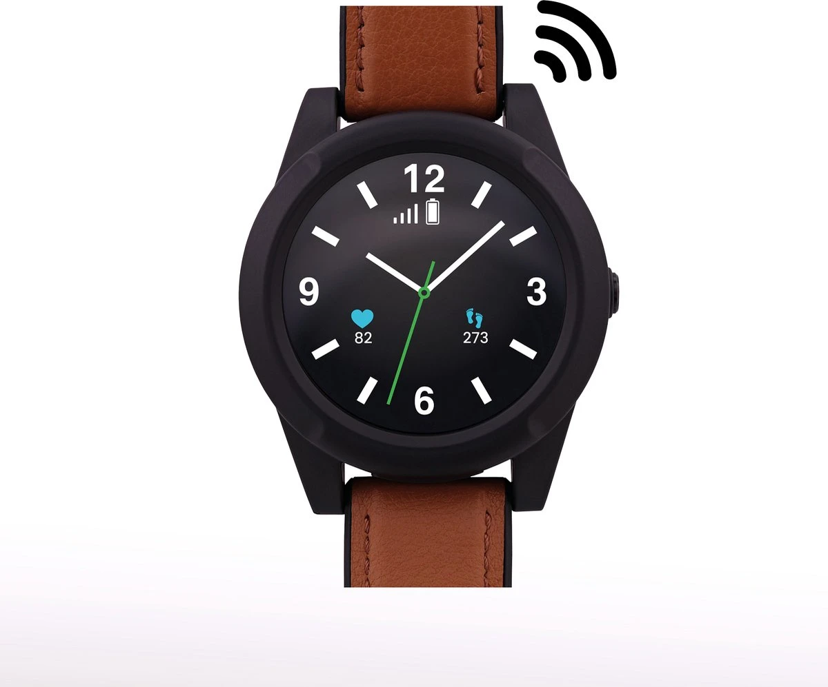 Wuzzi Watch Orion - Personenalarmering Voor Binnen En Buiten - Senioren Alarm - Sportief Alarmhorloge - Bruin 1 Wuzzi Watch Orion - Personenalarmering Voor Binnen En Buiten - Senioren Alarm - Sportief Alarmhorloge - Bruin