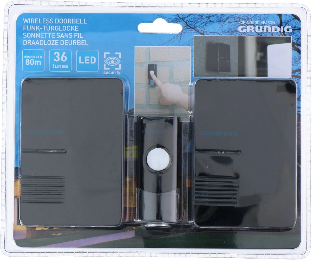 Grundig Deurbel Met 2 Ontvangers + Led 6 Grundig Deurbel Met 2 Ontvangers + Led - Afbeelding 6