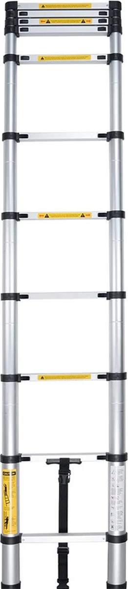 Merkloos B.I.T. - Telescopische Ladder 3.20 Meter - Home - Met Softgrip - Met Stabilisatievoet 3 Merkloos B.I.T. - Telescopische Ladder 3.20 Meter - Home - Met Softgrip - Met Stabilisatievoet - Afbeelding 3