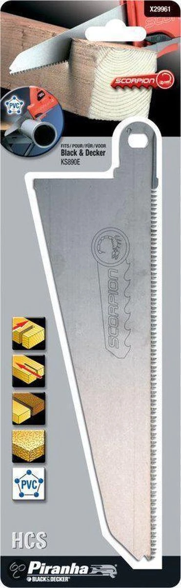 Piranha Scorpionzaagblad Groot Blad / Hout / Recht Zagen X29961 1 Piranha Scorpionzaagblad Groot Blad / Hout / Recht Zagen X29961