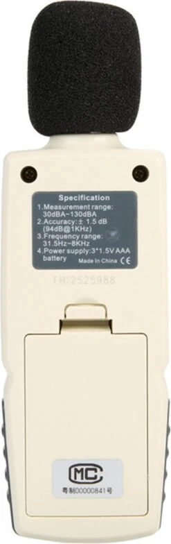 Benetech Decibelmeter - Incl. Batterijen - Geluidsmeter - Db Meter - 30 Tot 130 Db - Digitaal -Makita || Merkloos || Stanley Verkoopwinkel 378x1200 1