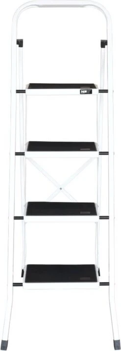 IVOL Huishoudtrap 4 Treden - Keukentrap Inklapbaar - Grijs - Antislip - Max. Hoogte 93 Cm -Makita || Merkloos || Stanley Verkoopwinkel 416x1200