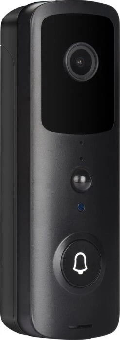 T-ring Smarthome Video Deurbel V3 - Deurbelset - Draadloos - IOS En Android - Zwart (Geen Abonnement Verplichting) (incl. 2 X Oplaadbare Accu Batterijen En Losse Bel.) EXTRA SMAL MODEL !