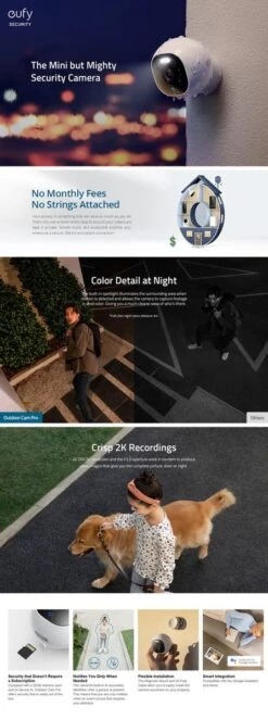 Eufy Outdoor IP-camera Pro - Bedraad - Wit -Makita || Merkloos || Stanley Verkoopwinkel 447x1200 2