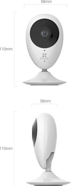 EZVIZ C2C Pro: Full- HD Indoor WiFi Camera - IP-camera - Communicatie Via Tweewegsaudio - Dag- En Nachtzicht - Met Bewegingssensor -Makita || Merkloos || Stanley Verkoopwinkel 461x1200 1