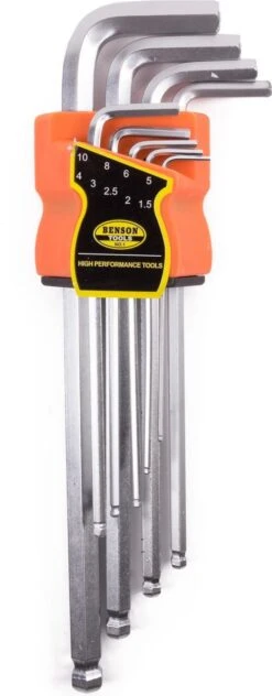 Benson TOOLTECH Inbussleutelset/Stiftsleutelset - 1,5 T/m 10 Mm - 9-Delig