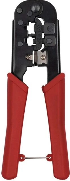 GS Krimptang Geïsoleerd - UTP Tang - Adereindhulstang - Perstang - Incl. 8 UTP-connectoren