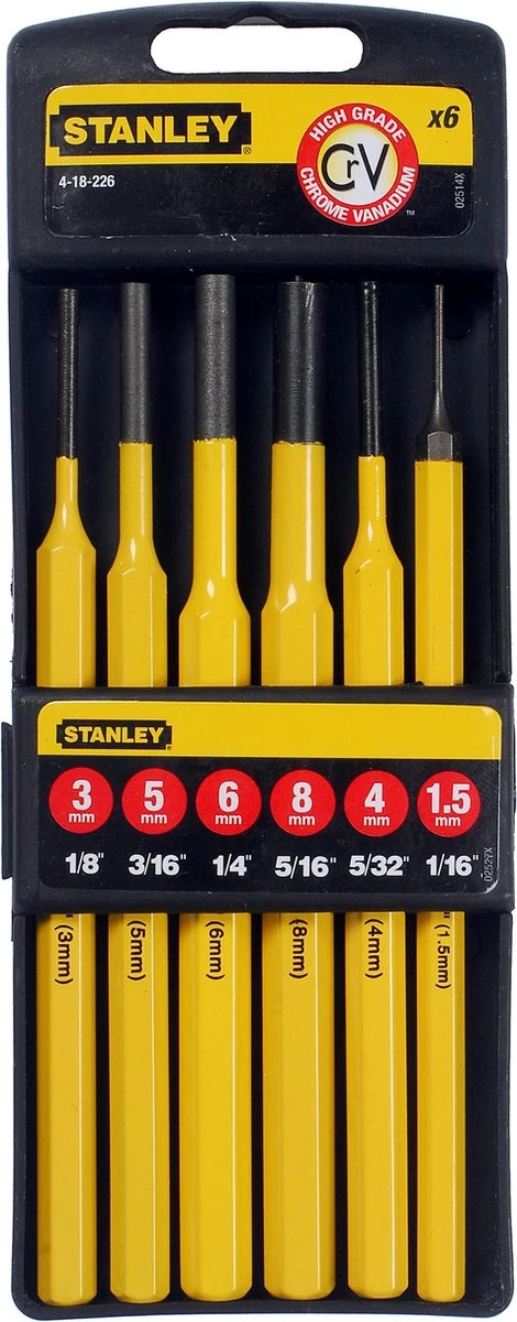 STANLEY Drevel Set 6dlg. 4-18-226 3 STANLEY Drevel Set 6dlg. 4-18-226 - Afbeelding 3