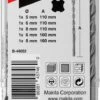 MAKITA Borenset B12332 - P2S - SDS-PLUS - 5+6+8+6+8
