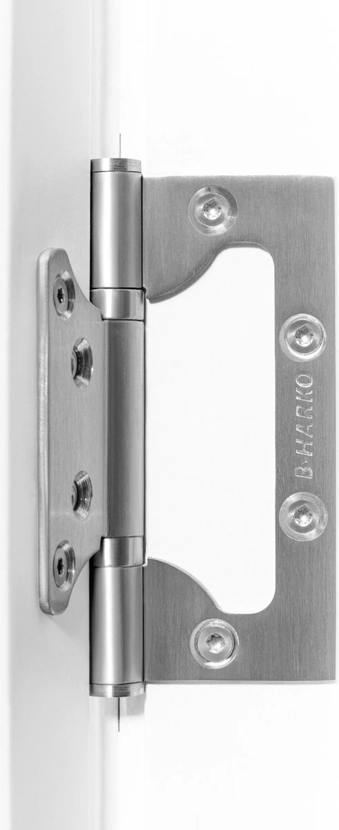 Gemakkelijk Te Plaatsen Deurscharnieren - Plaatsen Zonder Frezen Of Beitelwerk - Set Van 3 - Louvrescharnieren - Zware Uitvoering - Inclusief Schroeven - 100 X 40 MM - RVS 2 Gemakkelijk Te Plaatsen Deurscharnieren - Plaatsen Zonder Frezen Of Beitelwerk - Set Van 3 - Louvrescharnieren - Zware Uitvoering - Inclusief Schroeven - 100 X 40 MM - RVS - Afbeelding 2