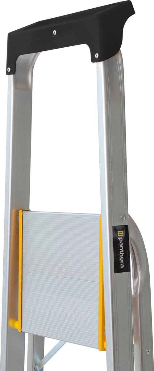 Panthera Huishoudtrap - Keukentrap 5 Treden - Aluminium - Max Werkhoogte: 2.96 Meter - Voor Particulier En Professioneel Gebruik 8 Panthera Huishoudtrap - Keukentrap 5 Treden - Aluminium - Max Werkhoogte: 2.96 Meter - Voor Particulier En Professioneel Gebruik - Afbeelding 8
