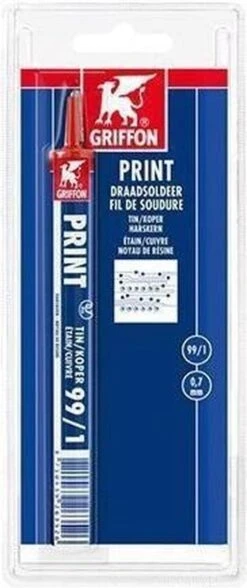 Griffon Print Draadsoldeer Tin/koper 99/1 Harskern Ø 0,7 Mm. - 4 Meter -Makita || Merkloos || Stanley Verkoopwinkel 504x1200