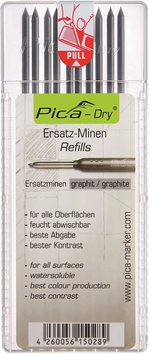 Pica 4030 Dry Navulling T.b.v. Pica Dry 3030 Markeerpotlood 1 Pica 4030 Dry Navulling T.b.v. Pica Dry 3030 Markeerpotlood