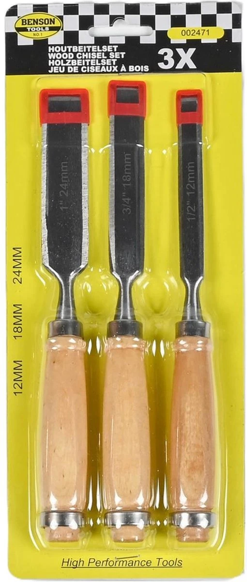 Benson Houtbeitelset 3 Dlg 5 Benson Houtbeitelset 3 Dlg - Afbeelding 5