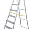 Alumexx Hobby-Line - Huishoudtrap 8 Treden - Keukentrap - Inklapbaar - 3.70m Werkhoogte