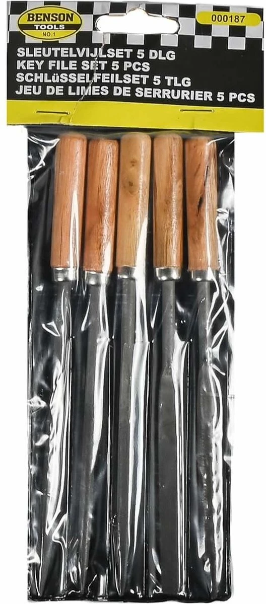 Benson Sleutelvijlenset - 5 Delig 3 Benson Sleutelvijlenset - 5 Delig - Afbeelding 3