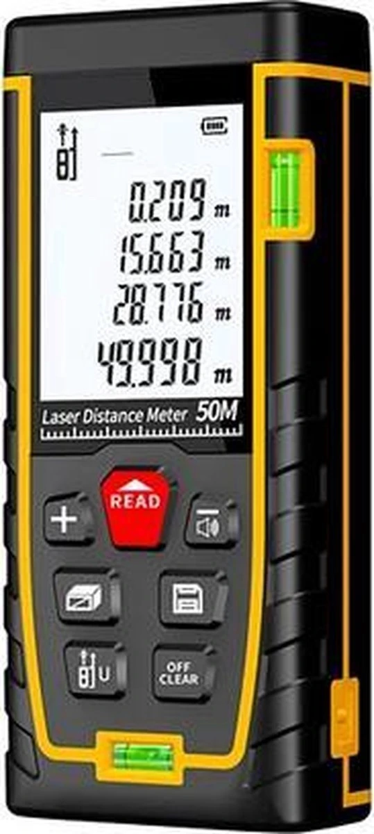 A&K Professionele Laser Afstandsmeter | 50 Meter Bereik | Gebruiksvriendelijk | Snelle Afstandsmeting | Incl. Batterijen V2.0 5 A&K Professionele Laser Afstandsmeter | 50 Meter Bereik | Gebruiksvriendelijk | Snelle Afstandsmeting | Incl. Batterijen V2.0 - Afbeelding 5