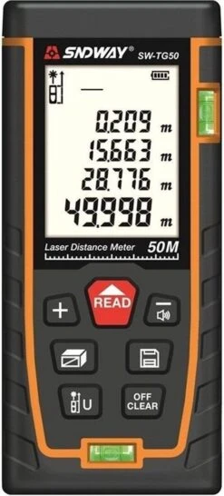 Sndway Professionele Laser Afstandsmeter - 70 Meter Bereik - Incl. Batterijen -Makita || Merkloos || Stanley Verkoopwinkel 543x1200