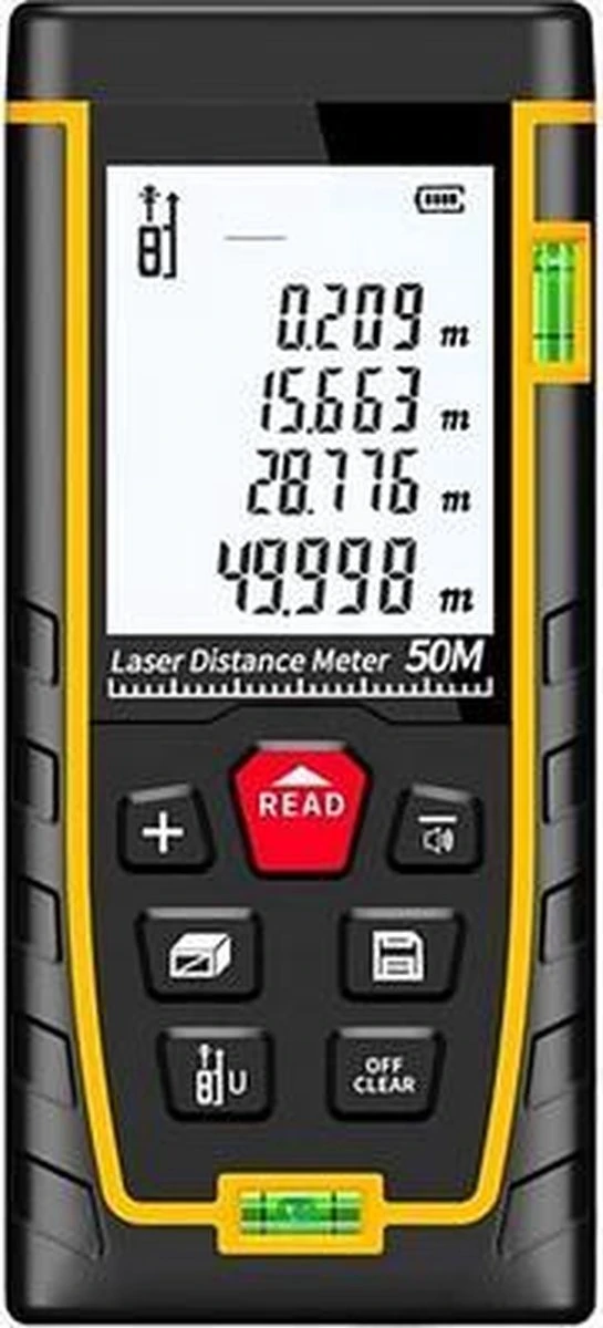 A&K Professionele Laser Afstandsmeter | 50 Meter Bereik | Gebruiksvriendelijk | Snelle Afstandsmeting | Incl. Batterijen V2.0 1 A&K Professionele Laser Afstandsmeter | 50 Meter Bereik | Gebruiksvriendelijk | Snelle Afstandsmeting | Incl. Batterijen V2.0