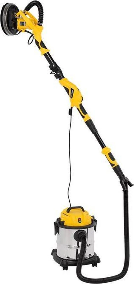 Powerplus POWX0479 Telescopische Wandschuurmachine - 1050W - Ø225mm - Incl. 6x Schuurpapier - Voor Plafond En Muur 5 Powerplus POWX0479 Telescopische Wandschuurmachine - 1050W - Ø225mm - Incl. 6x Schuurpapier - Voor Plafond En Muur - Afbeelding 5