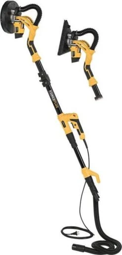 Powerplus POWX0477 Telescopische Wandschuurmachine - 710W - Ø225mm - Incl. 2 Schuurkoppen (rond En Driehoek), 6x Schuurpapier En Stofzak - Voor Plafond En Muur -Makita || Merkloos || Stanley Verkoopwinkel 578x1200