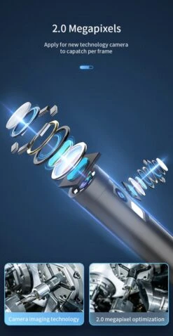 W300 - Endoscoop Camera - Dual Lens - IOS - Android - Inspectiecamera - Voor Smartphone - 1M - Dual Lens 1080P Transmissie -Makita || Merkloos || Stanley Verkoopwinkel 620x1200 1