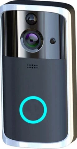 T-RING Video Deurbel - Deurbelset - Draadloos - Accu - Zwart, Zilver