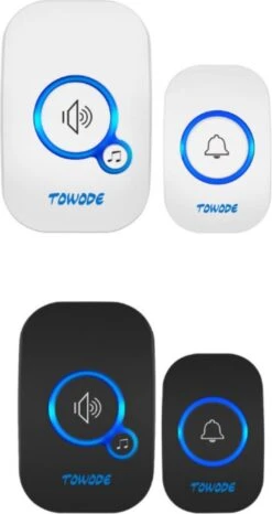 Merkloos Video Deurbel - Draadloze Deurbelset - Deurbel Met Camera - Deurbel Met Muziek - Zwart