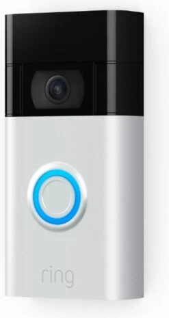 Ring Video Deurbel (2de Generatie) - Draadloos - 1080p HD-video - Zilver