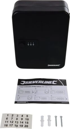 Silverline Sleutelkluis 3 - Cijfercombinatie - Cijferslot T.b.v. 20 Sleutels - 20 X 16 X 7.5 Cm -Makita || Merkloos || Stanley Verkoopwinkel 658x1200 3