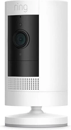 Ring Stick Up Cam Batterij - Beveiligingscamera - Draadloos - Wit