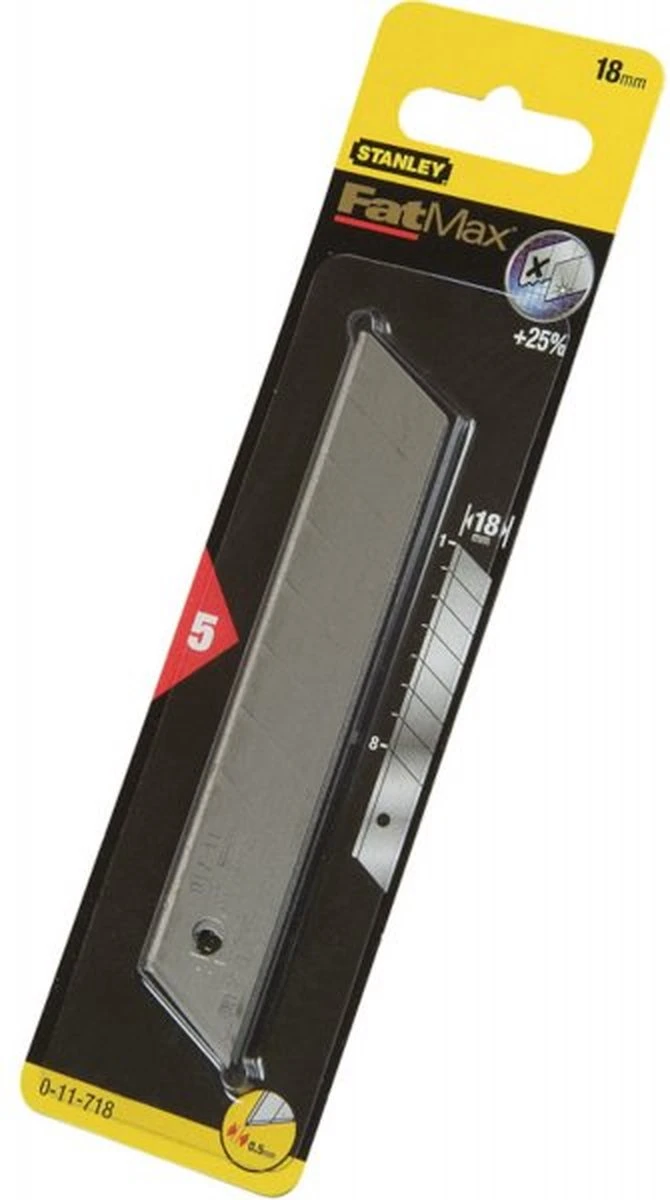 Stanley FatMax - Reserve Afbreekmes 18mm - 10 Stuks 17 Stanley FatMax - Reserve Afbreekmes 18mm - 10 Stuks - Afbeelding 17